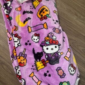 Hello Kitty Purple Halloween Blanket